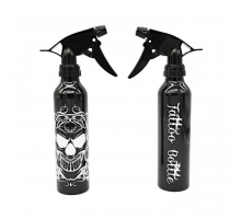 Бутылка для жидкости SKULL с распылителем - чёрная