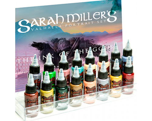 World Famous Ink - Sarah Miller's Valhalla Portrait Set 16 шт