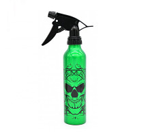 Бутылка для жидкости SKULL с распылителем - зелёная