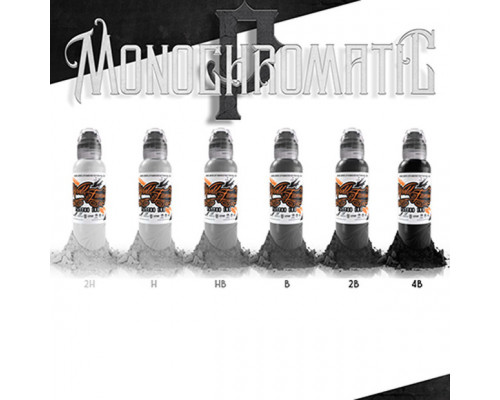 World Famous Ink - Poch's Monochromatic Set 6 шт