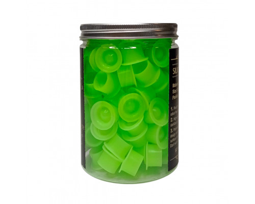 Колпачки силиконовые 13мм NEON GREEN 100шт