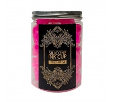 Колпачки силиконовые 13мм PINK 100шт