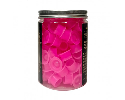 Колпачки силиконовые 13мм PINK 100шт