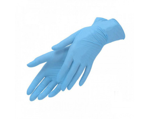 Перчатки нитровиниловые BLUE - L