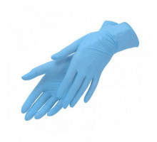 Перчатки нитровиниловые BLUE - S