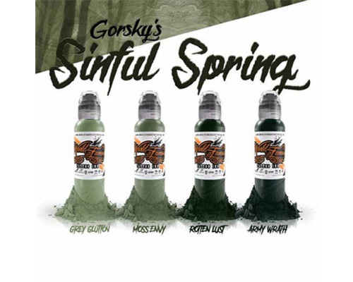 World Famous Ink - Damian Gorski Sinful Spring Set 4 шт