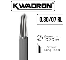 Иглы KWADRON - Long Taper - 30/07RL