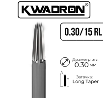 Иглы KWADRON - Long Taper - 30/15RL