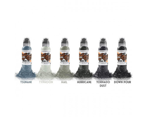 World Famous Ink - Poch Muted Storm 6 шт